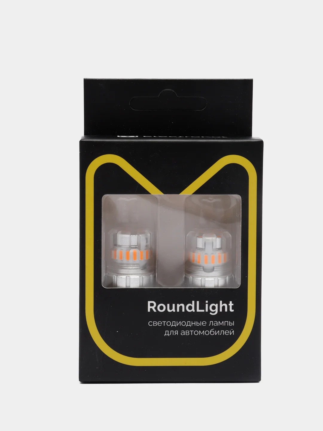 Оранжевый светодиодная лампа для авто ElectroKot RoundLight W21W - Т20, 2 штуки