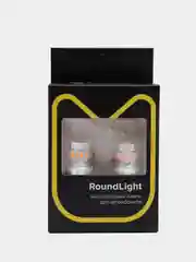 Оранжевый светодиодная лампа для авто ElectroKot RoundLight W21W - Т20, 2 штуки