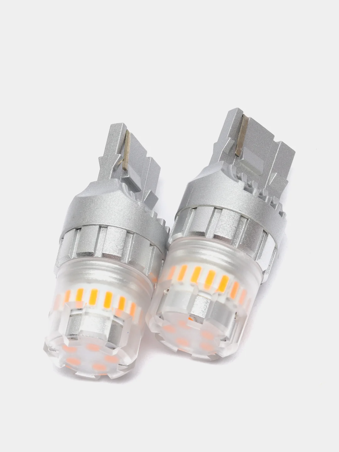 Оранжевый светодиодная лампа для авто ElectroKot RoundLight W21W - Т20, 2 штуки