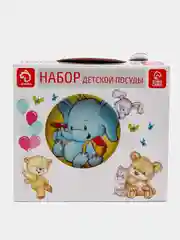 Желтый набор детской посуды, 3 предмета