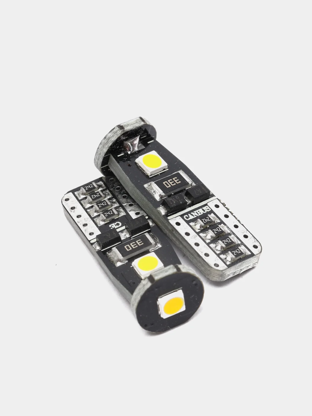 Желтый светодиодная лампа ElectroKot MiniMax T10 W5W canbus, 2 штуки, в габаритные огни