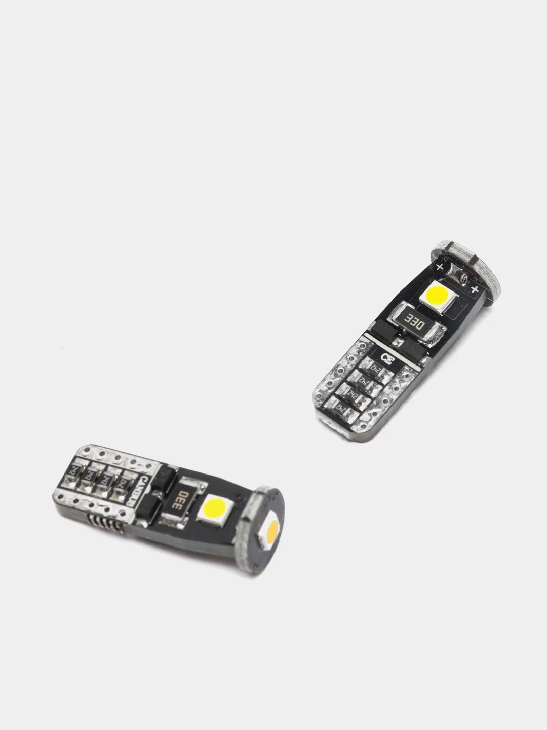 Желтый светодиодная лампа ElectroKot MiniMax T10 W5W canbus, 2 штуки, в габаритные огни