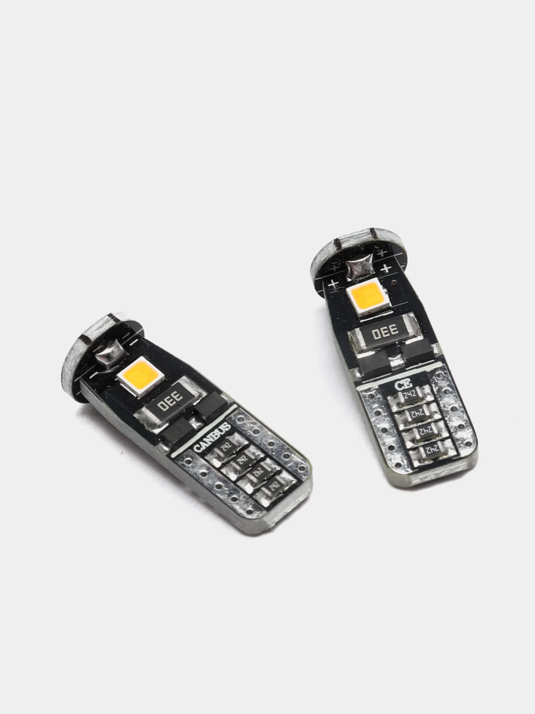 Золотой светодиодная лампа ElectroKot MiniMax T10 W5W canbus, 2 штуки, в габаритные огни