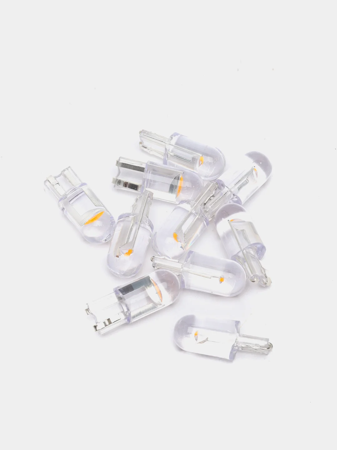 Оранжевый светодиодная лампа для авто ElectroKot Crystal T10 W5W, разные цвета, в габариты