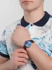 Синий часы мужские Omax