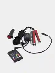 Подсветка салона авто со звуковым контроллером ElectroKot, 4 модуля, 36 LED, ИК-пульт RGB