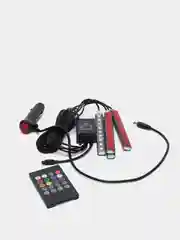 Подсветка салона авто со звуковым контроллером ElectroKot, 4 модуля, 36 LED, ИК-пульт RGB