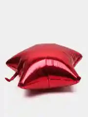 Красный шар звезда фольгированный 19", 50 см