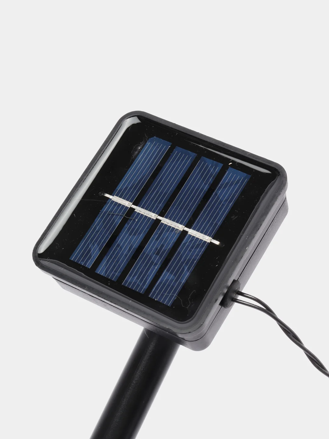 Гирлянда-нить "Сердца", 4,5 м, IP44, тёмная нить, 30 LED,  2 режима, солнечная батарея