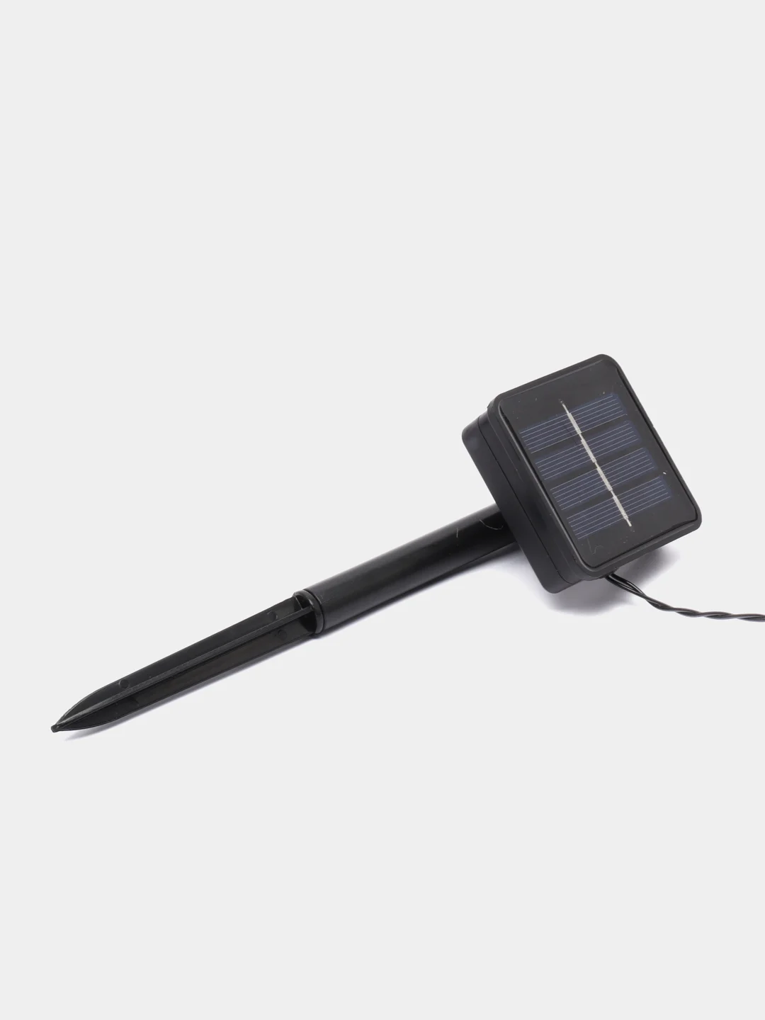 Гирлянда-нить "Сердца", 4,5 м, IP44, тёмная нить, 30 LED,  2 режима, солнечная батарея