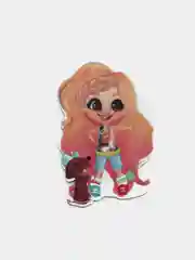 Бежевый кабошон Hairdorables "Девочки-куколки", 2 штуки
