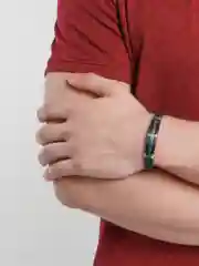 Черный мужской браслет