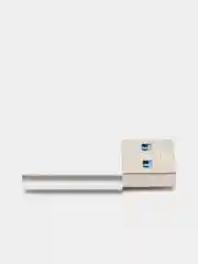 Серебряный адаптер переходник usb type-c USB 3.0 OTG
