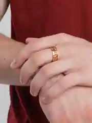 Золотой кольца парные, вращающиеся, унисекс
