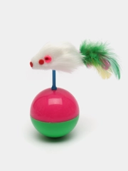 Игрушка для кошек, мышка-неваляшка, дразнилка для котов