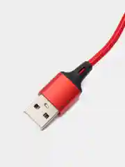 Красный кабель USB для зарядки 2-х метровый мощность 2А+магнитный коннектор