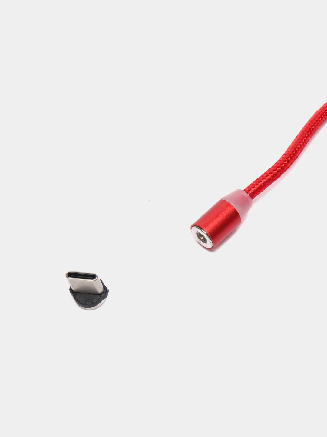 Красный кабель USB для зарядки 2-х метровый мощность 2А+магнитный коннектор