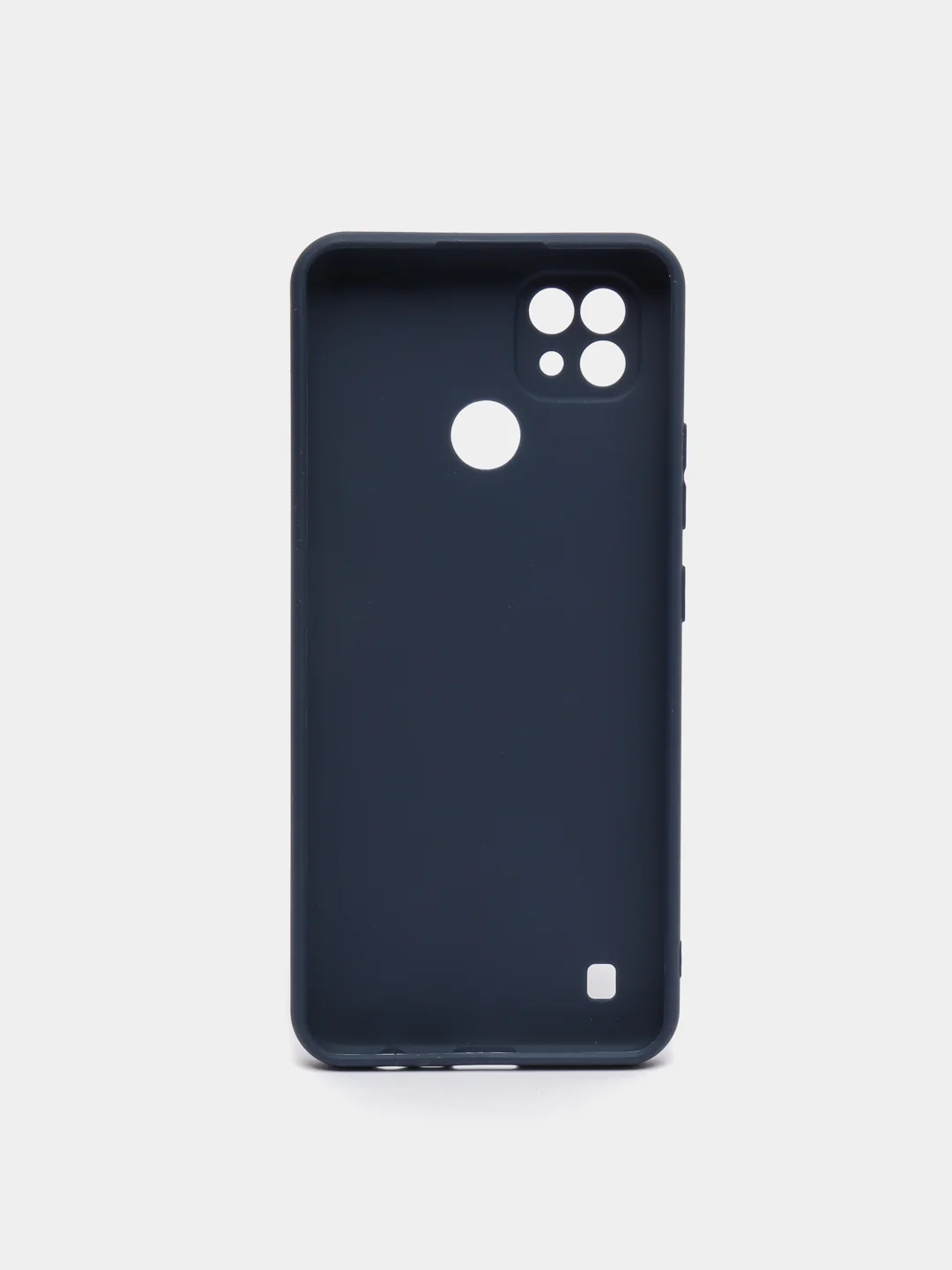 Синий чехол силиконовый матовый для Realme C21