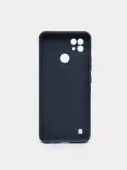 Синий чехол силиконовый матовый для Realme C21