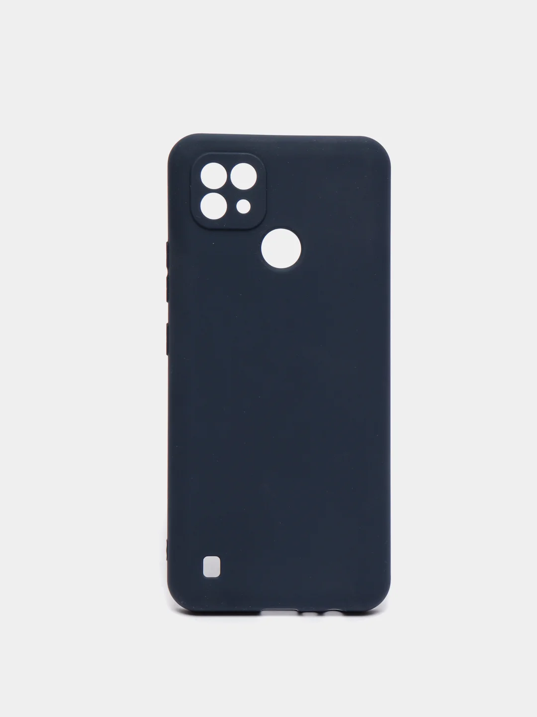 Синий чехол силиконовый матовый для Realme C21