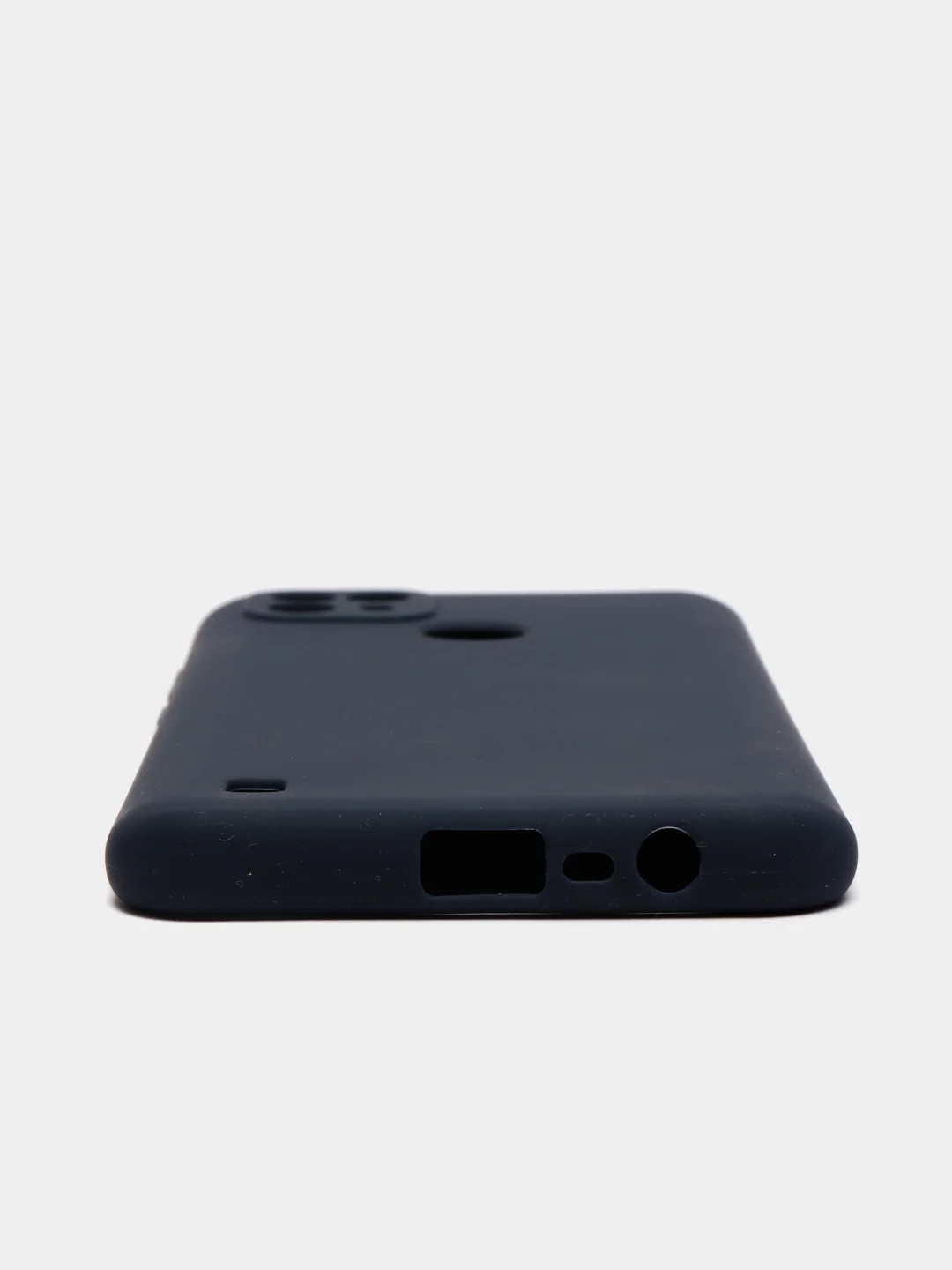 Синий чехол силиконовый матовый для Realme C21