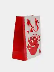Багровый пакет подарочный, 26 x 32 x 12 см