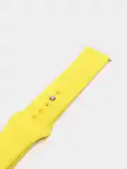 Желтый силиконовый ремешок для Xiaomi Amazfit Bip / Huawei / Samsung, 20 мм / 22 мм, с кнопкой