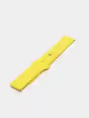 Желтый силиконовый ремешок для Xiaomi Amazfit Bip / Huawei / Samsung, 20 мм / 22 мм, с кнопкой