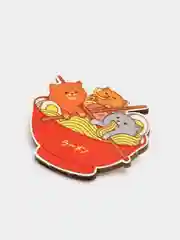 Значок деревянный "Котолапша"