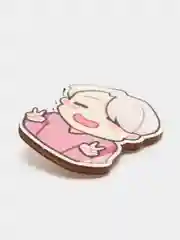 Значок деревянный по аниме "Юри на льду" (Yuri on Ice)
