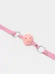 Розовый кляп для интимных БДСМ игр