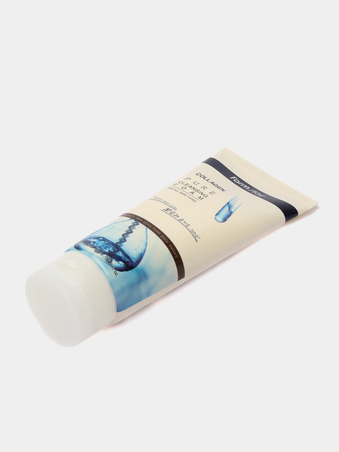 Пенка для умывания Farmstay collagen pure cleansing foam, 180 мл