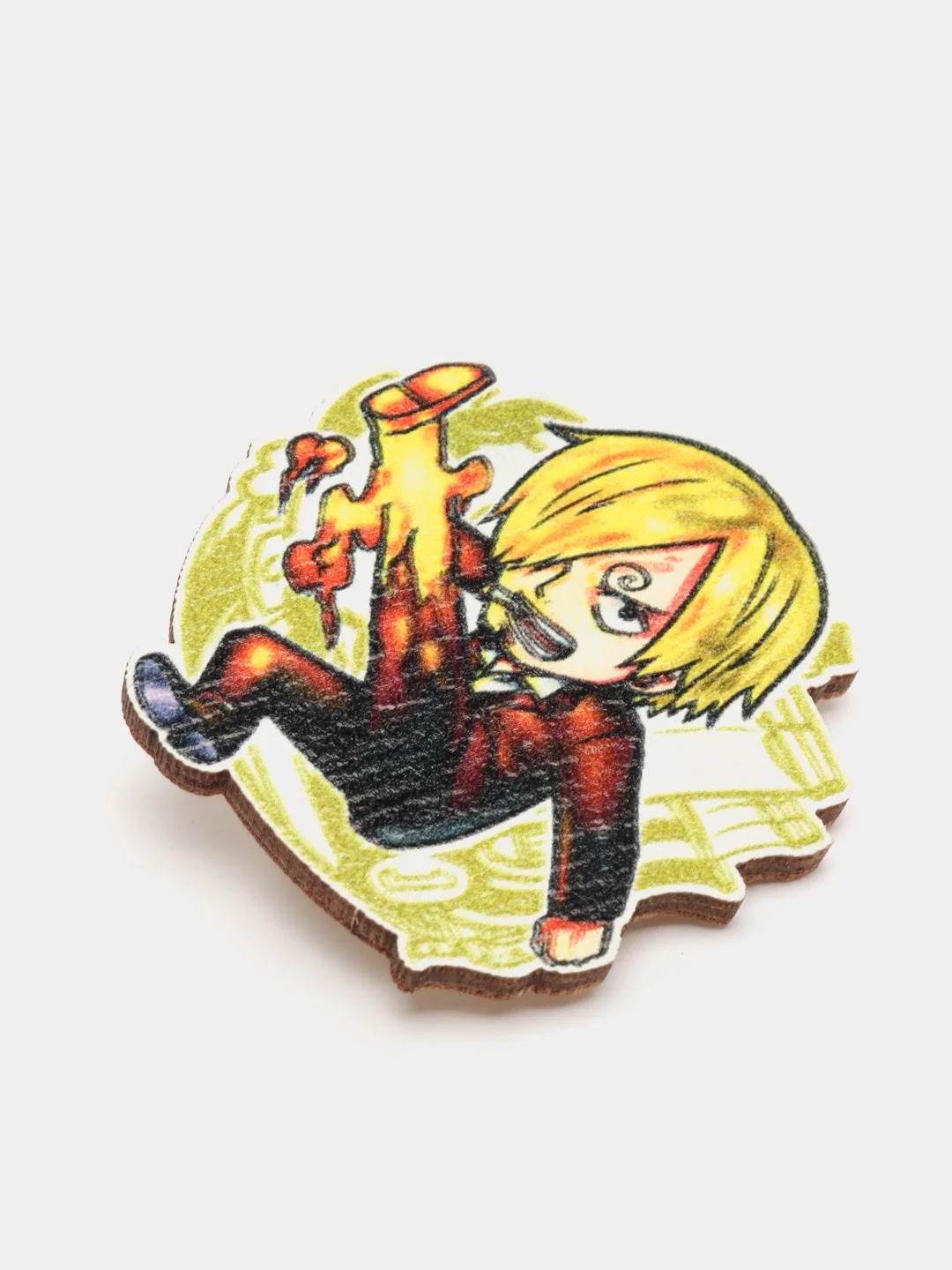 Значок деревянный по аниме "Ван-Пис / One Piece"
