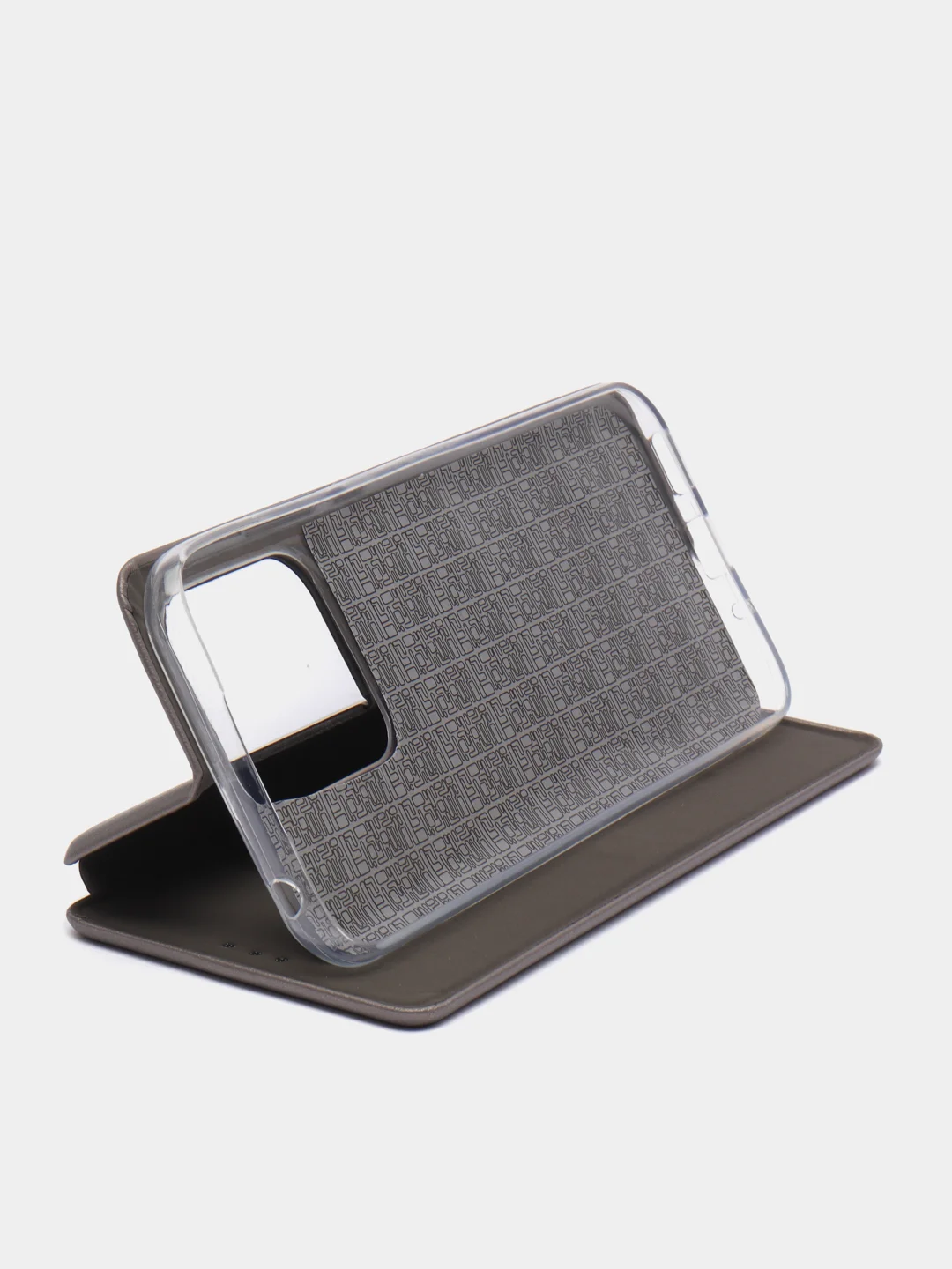 Серебряный чехол-книжка Xiaomi Redmi 10C / 10C NFC / Poco C40 / 10A / 9C ( 10С / Поко С40 / 10А / 9С)