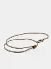 Золотой кабель LuazON, Micro - USB, lighting 1 А, 1 м, пластиковое армирование, ПВХ, штекер металл