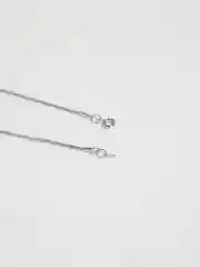 Серебряный цепочка на шею с подвеской "Кошка"