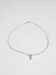 Серебряный цепочка на шею с подвеской "Кошка"