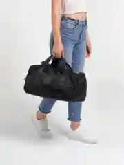 Серый меланж сумка спортивная дорожная