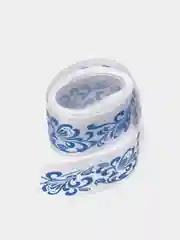 Синий лента атласная, 25 мм, отрезы по 2 м
