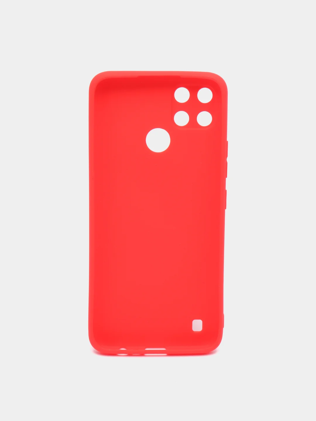 Красный чехол для Realme C21Y, C25Y силиконовый