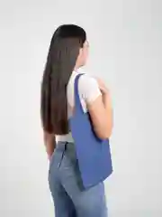 Фиолетовый сумка-шоппер, хлопок