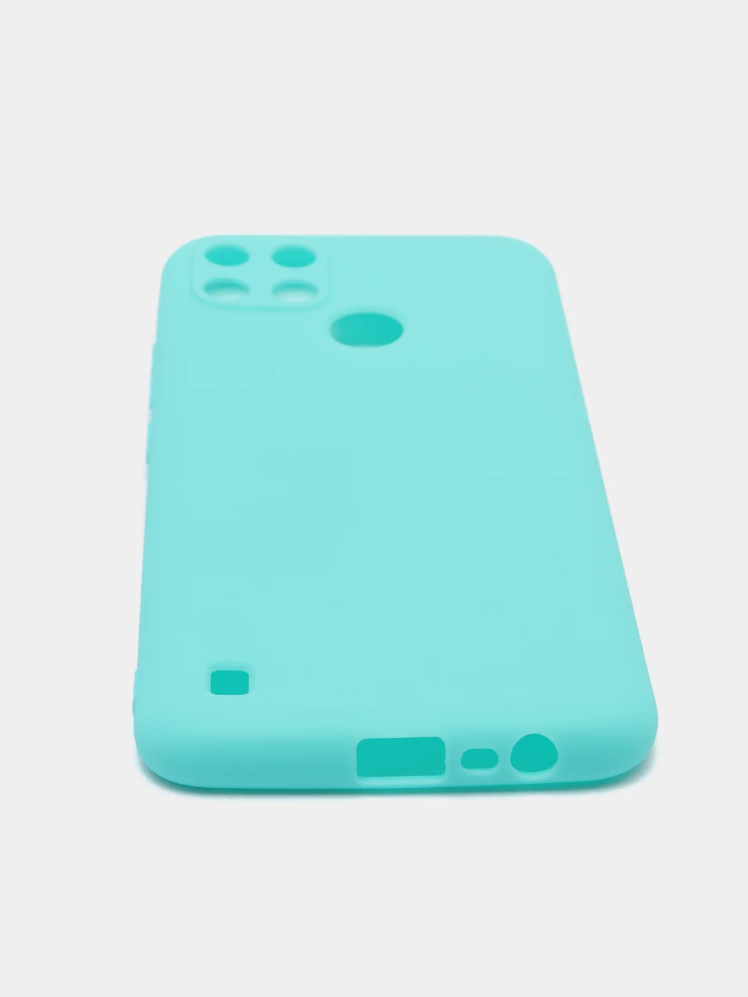 Бирюзовый чехол для Realme C21Y, C25Y силиконовый