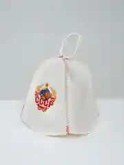Шапка для бани и сауны с вышивкой "СССР", войлок, шерсть