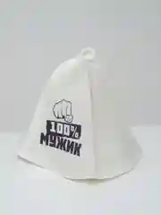 100% мужик" Банная шапка с надписью
