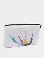 Белый косметичка с принтом