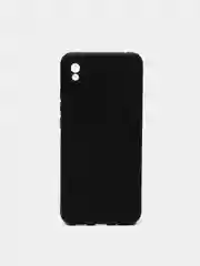 Силиконовый матовый черный чехол на Xiaomi Redmi 9A / Ксиаоми Редми 9а / 9 a