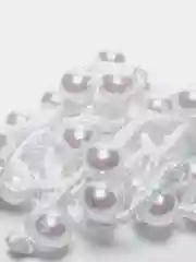 Белый лента для плетения кос
