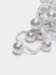 Белый лента для плетения кос