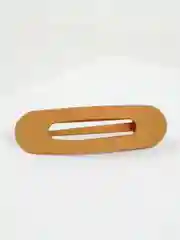 Оливковый заколка крупная матовая