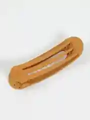 Оливковый заколка крупная матовая